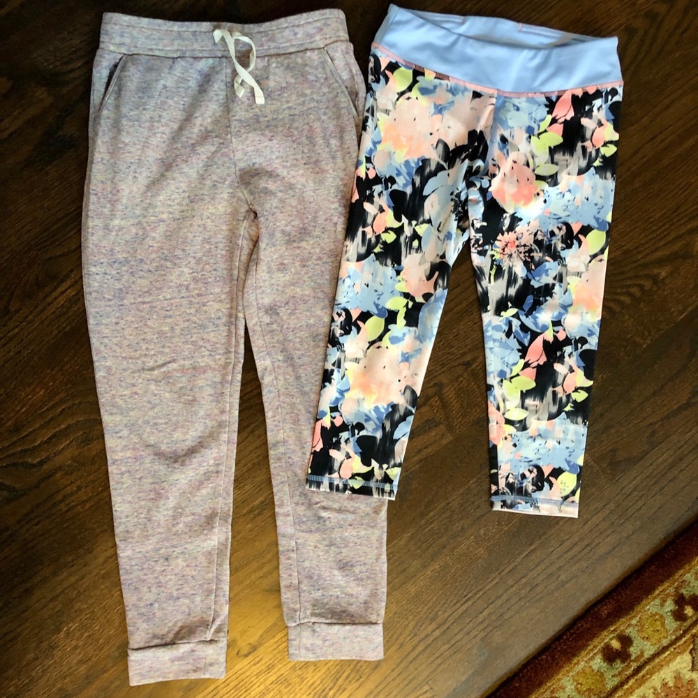 Gap and Gymboree sweatpant and Capri legging